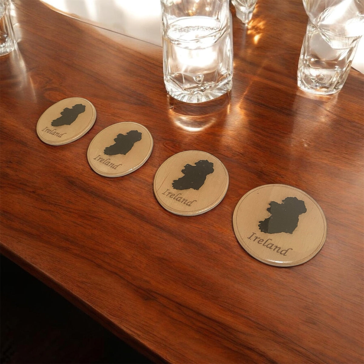 Ireland 32 County combined soil 4 piece coaster set